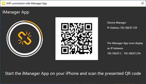 Connecting iDevice Manager with iManager App